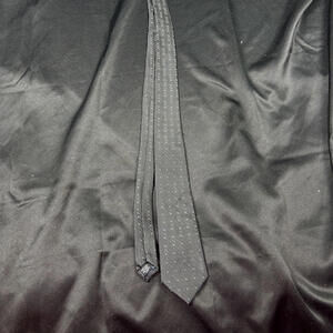 Adrienne Vittadini‎ Black Tie Teal Polka Dot Pattern Mens Neck Tie